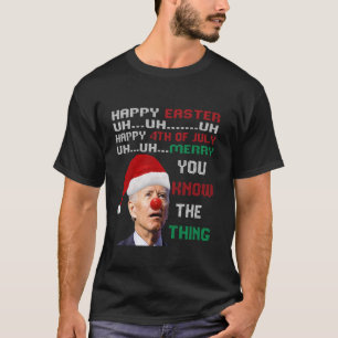 Joe Biden Lelijke Kersttrui Voor Mannen Vrouwen Fu T-shirt