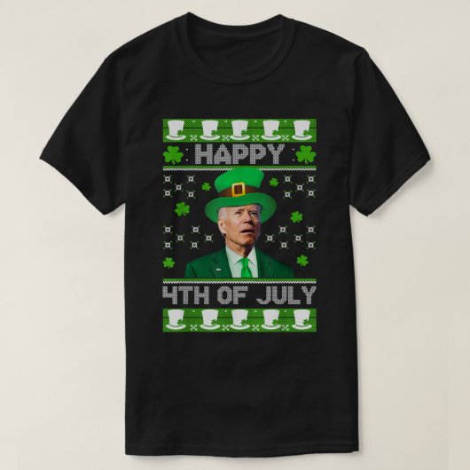 Joe Biden Leprechaun Oegly St. Pat T-shirt (Design voorkant)