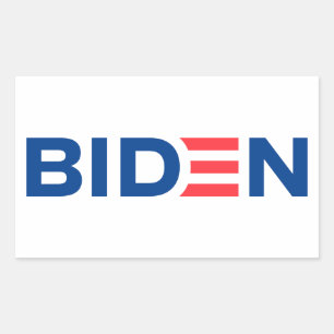 Joe Biden Logo Rechthoekige Sticker