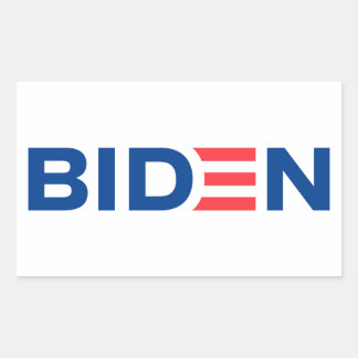 Joe Biden Logo Rechthoekige Sticker