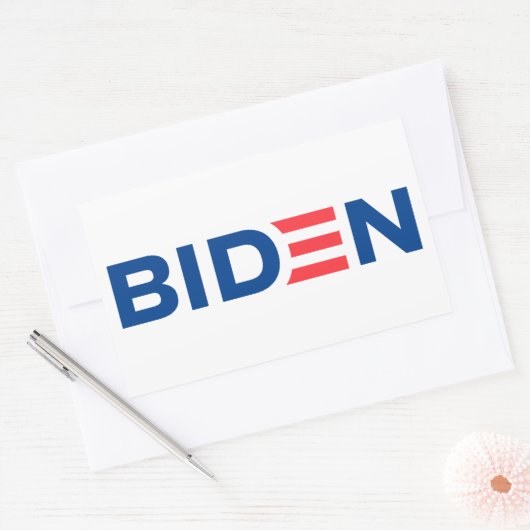 Joe Biden Logo Rechthoekige Sticker (Envelop)