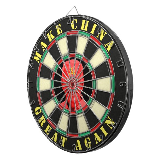 Joe Biden maakt China weer geweldig grappig Satire Dartbord (Voorkant Rechts)