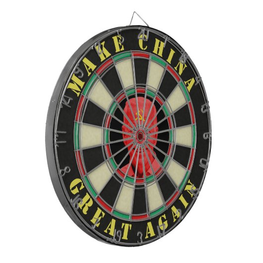 Joe Biden maakt China weer geweldig grappig Satire Dartbord (Voorkant Links)