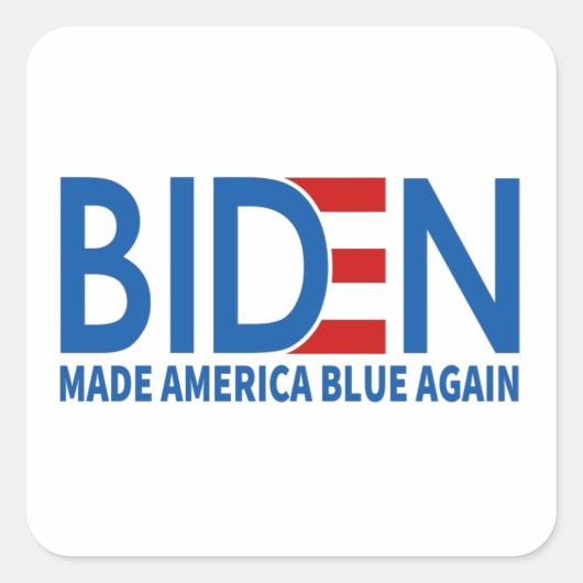Joe Biden maakte Amerika weer blauw Vierkante Sticker (Voorkant)