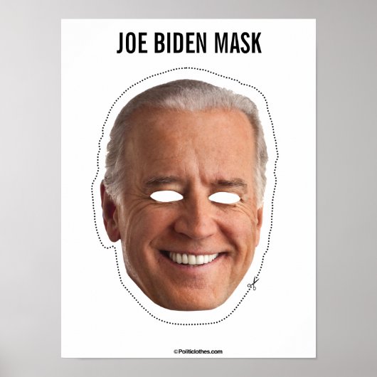 Joe Biden Mask Cutout Poster (Voorkant)