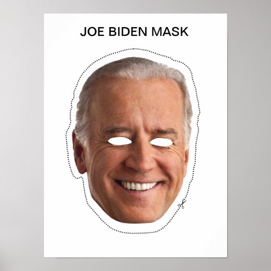 Joe Biden Mask Poster (Voorkant)