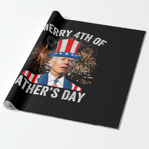 Joe Biden Merry 4th of Vaderdag Funny 4th of J Cadeaupapier
