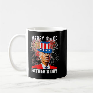 Joe Biden Merry 4th of Vaderdag Funny 4th of J Koffiemok