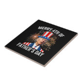 Joe Biden Merry 4th of Vaderdag Funny 4th of J Tegeltje (Zijkant)