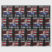 Joe Biden Merry 4th of You Know...The Thing Cadeaupapier (Vlak)