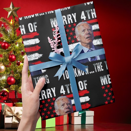 Joe Biden Merry 4th of You Know...The Thing Cadeaupapier