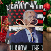 Joe Biden Merry 4th of You Know...The Thing Inpakpapier Vel