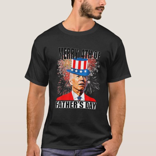 Joe Biden Merry 4th van Vaderdag grappige 4e van J T-shirt (Voorkant)