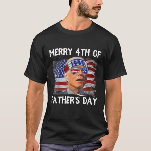 Joe Biden Merry 4th van Vaderdag grappige 4e van J T-shirt (Voorkant)