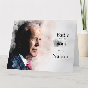 Joe Biden met Battle for the Soul of the Nation Bedankkaart