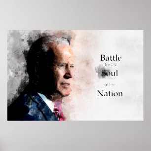 Joe Biden met Battle for the Soul of the Nation Poster