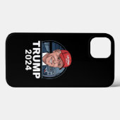 Joe Biden met een Trump-hoed Case-Mate iPhone Case (Achterkant (horizontaal))
