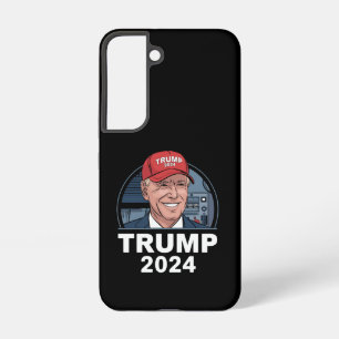 Joe Biden met een Trump-hoed Samsung Galaxy Hoesje