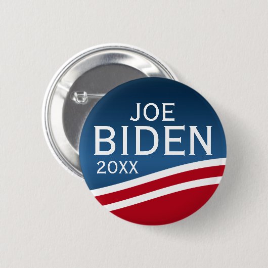 Joe Biden - Modern Wave Design Ronde Button 5,7 Cm (Voorkant /achterkant)