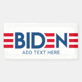Joe Biden - moderne rode strepen en blauwe naam Ba Spandoek (Horizontaal)