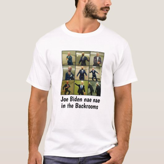 Joe Biden Nae Nae In The Backrooms T-shirt (Voorkant)