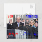 Joe Biden neemt zijn eed op 20 januari Briefkaart (Voorkant / Achterkant)