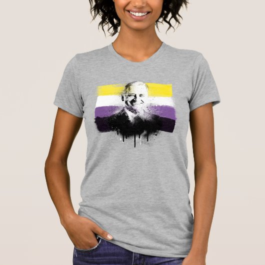 Joe Biden Nonbinary Pride T-shirt (Voorkant)