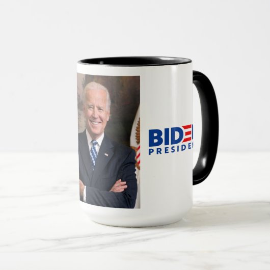 Joe Biden Officieel Portrait, Biden President, ZSS Mok (Voorkant rechts)