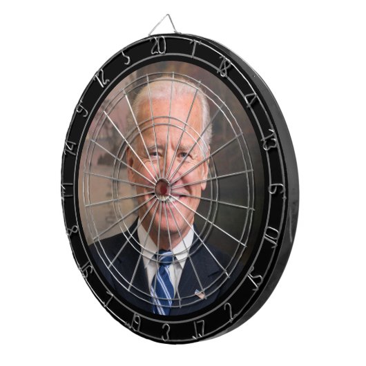 Joe Biden Officieel Portrait Dart Board Dartbord (Voorkant Rechts)