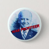 Joe Biden: Oorlogsprofiteer Ronde Button 5,7 Cm (Voorkant)