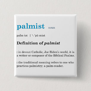 Joe Biden Palmist Vierkante Button 5,1 Cm