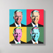 Joe Biden Pop Art Painting Canvas Afdruk (Voorkant)