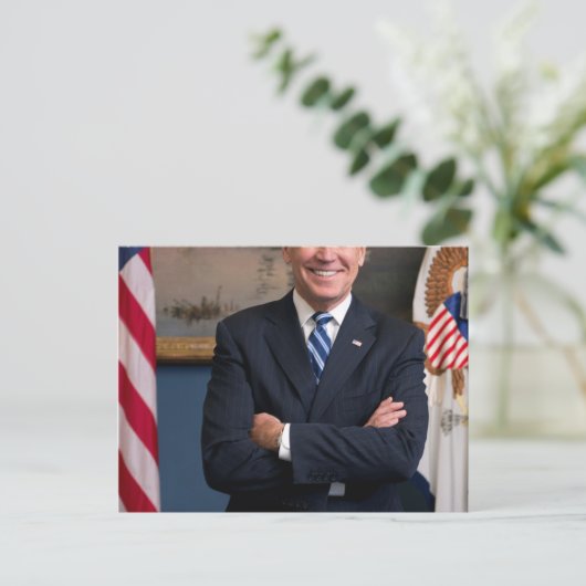 Joe Biden Portrait Briefkaart (Staand voorkant)