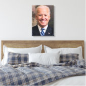 Joe Biden Portrait Foto Canvas Afdruk (Insitu (Slaapkamer))