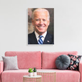 Joe Biden Portrait Foto Canvas Afdruk (Insitu (Woonkamer))