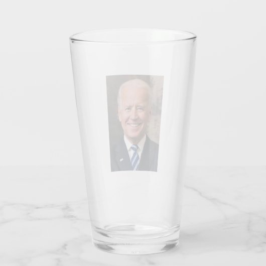 Joe Biden Portrait Foto Glas (Achterkant)