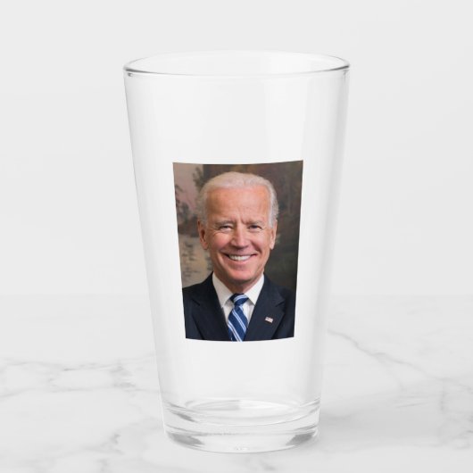 Joe Biden Portrait Foto Glas (Voorkant)