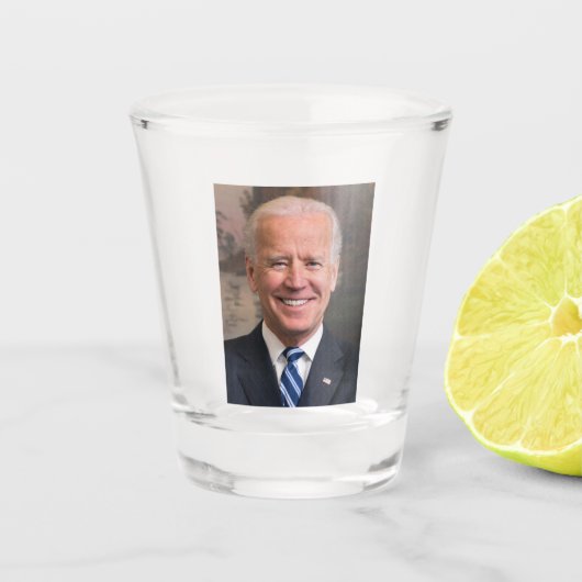 Joe Biden Portrait Foto Shot Glas (Voorkant)