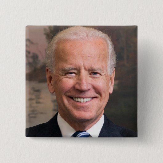 Joe Biden Portrait Foto Vierkante Button 5,1 Cm (Voorkant)