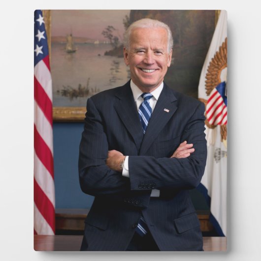 Joe Biden Portrait Fotoplaat (Voorkant)