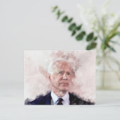 Joe Biden portret in waterverf Briefkaart (Staand voorkant)