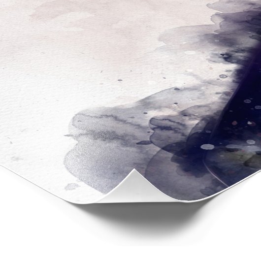 Joe Biden portret in waterverf Foto Afdruk (Hoek)