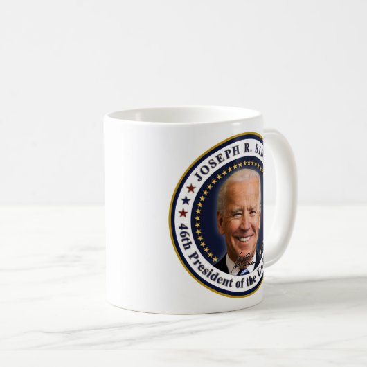 Joe Biden President Inauguration Day Souvenir Koffiemok (Voorkant rechts)