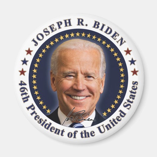 Joe Biden President Inauguration Day Souvenir Magneet (Voorkant)