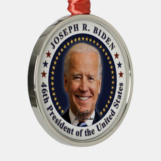 Joe Biden President Inauguration Day Souvenir Metalen Ornament (Rechts)