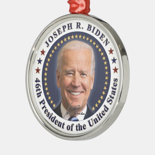 Joe Biden President Inauguration Day Souvenir Metalen Ornament (Links)