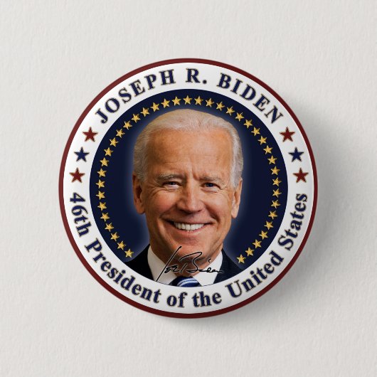 Joe Biden President Inauguration Day Souvenir Ronde Button 5,7 Cm (Voorkant)