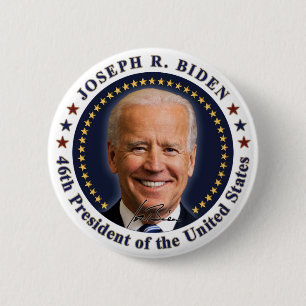 Joe Biden President Inauguration Day Souvenir Ronde Button 5,7 Cm