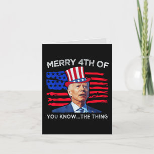 Joe Biden Prettig 4e Van Jullie Weten Welk Ding Feestdagen Kaart