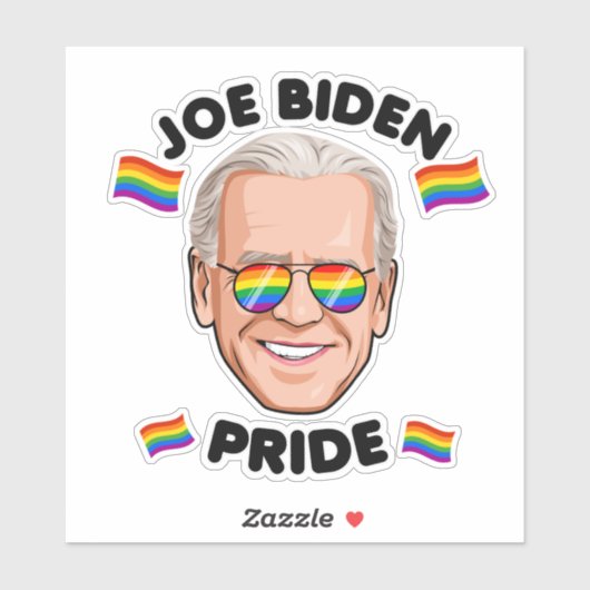 JOE BIDEN PRIDE STICKER (Vel)